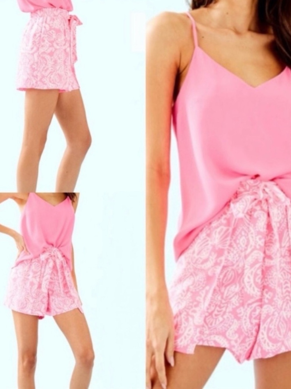 NWT Lilly Pulitzer womens Mylee tie front short